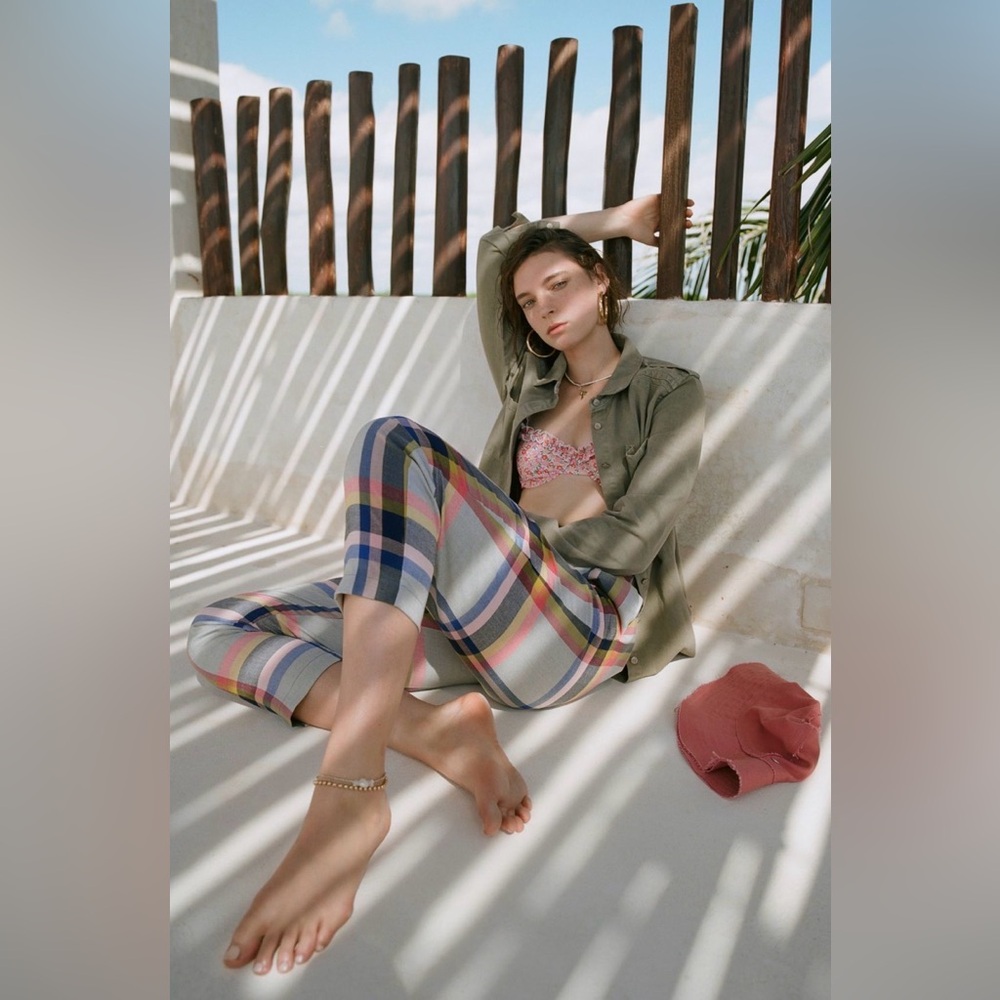 Corey Lynn Calter Plaid Trouser